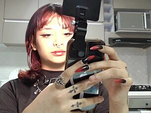 BTS Creampie with Hot Latina Teen