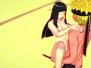 naruto and hinata in a steamy hentai sex scene