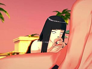 naruto and hinata in a steamy hentai sex scene