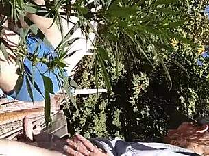 Hot suck and fuck in the 420 patch