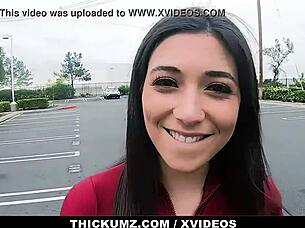 Thickumz: Brooklyn Gray, Big Ass Teen 18+, Rides Big Cock In Cowgirl Position