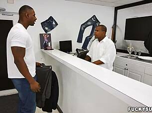 Fitting Big Black Cock into Tight Asian Ass