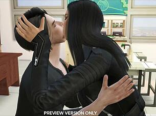 Damon and elena classroom scene - 3d hentai - preview version