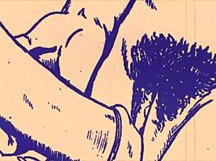 Vintage Erotic Drawings in Retro Hentai Style