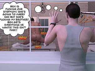 busty mature mom cheats with monster cock in 3d comic