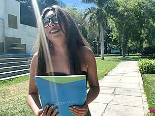 Young Girl Approaches For Animal Donation Offer