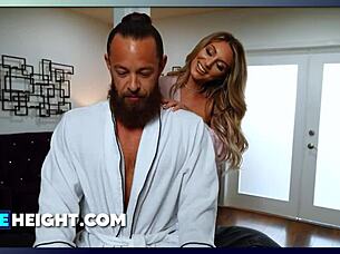 Nervous Guy Receives Refreshing Full Massage From Kayley Gunner