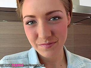 Teens love huge cocks, watch this sexy girl get teased