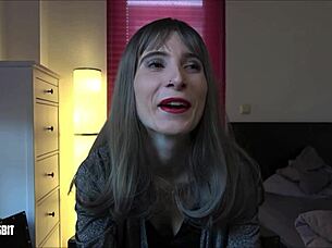 Lou Nesbit and Lia Louise dominate in intense german cuckold talk