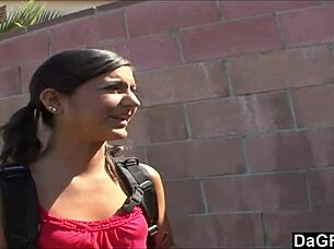 Dagfs, flexible cutie fucks for college funds, so hot