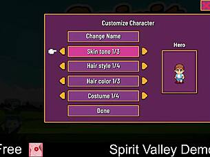 spirit valley demo anime game adventure walkthrough