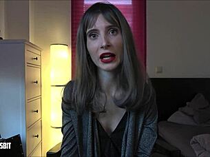 Lou Nesbit and Lia Louise dominate in intense german cuckold talk