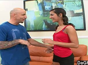 Dagfs, flexible cutie fucks for college funds, so hot