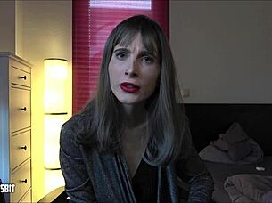 Lou Nesbit and Lia Louise dominate in intense german cuckold talk