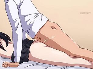 gal hanging around in hentai style