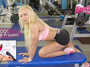 german young blonde amateur says, 'i'm fucking the old grandpa'