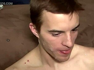 gay bukkake cum sucker 😋