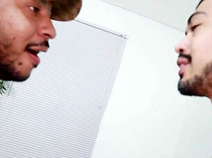 Gay Stud Sucks Big Cock from App Hookup