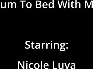 Come to bed with nicole luva and watch her relax with masturbation before sleep