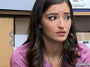 Emily Willis shaved pussy fucked by LP officer