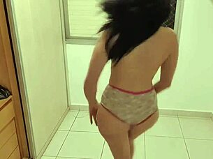 Hot latina next door strips for a good tip