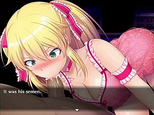 the curse of kubel part 1, with intense hentai blowjob and creampie