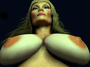 sexy mature cougar rides dildo in cartoon hentai