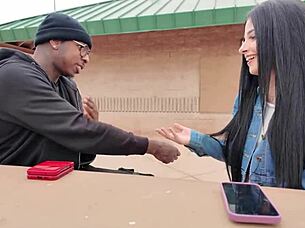 i saw vanessa marie borrowin a big black cock to ride in front of her man