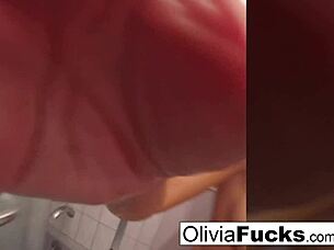 Pierced Olivia Washes Off After Long Day