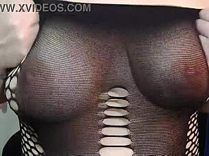 kyra hellfire's big naturals for your joi countdown, uh, yeah