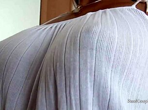 behind the scenes couple in maid outfit