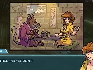 Akabur’s Star Channel 34 - Redhead’s massive tits out in wild game