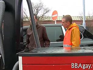 Young and straight twink having sex with another man