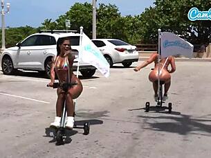I saw big ass latinas riding electric trikes at the public beach with big booties