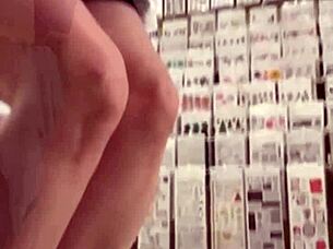 Laina Marie Natural Beauty Does Nudity In Store While Shopping Shaved Pussy Outdoor Beautiful Hairless Big Ass Big Tits