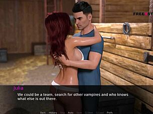 33 - Dusklight Manor - John and Julia Having Fun in Barn.