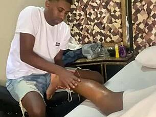 swing house in rio de janeiro massaging couple