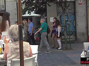 Busty Slut Feels Intense Submission In Public Voyeur Crowd