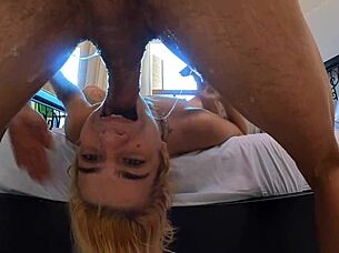 Blonde Hentai Throatfucking