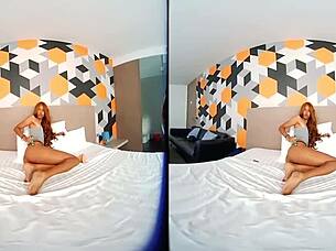 In this 3D VR game, fat p and I get so horny