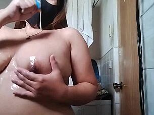 feeling sensual while dancing and sucking in bathroom