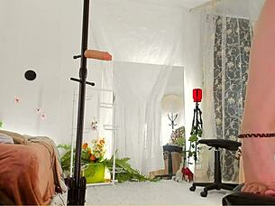 Curvy Milf Oils Up Her Nude Body On Voyeur Cam, Showing Legs, Feet, Booty, And Hairy Pussy