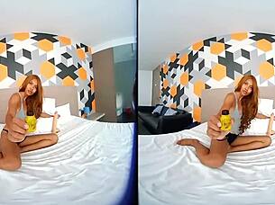 In this 3D VR game, fat p and I get so horny