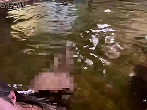 Wet hair looks sexy in this close-up view