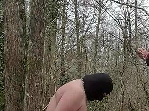 talking about the submission of my slave in the forest setting.