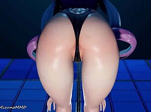 I love watchin minato aqua and yozora mel in connection dance mmd r-18 virtual youtuber with boobs and ass