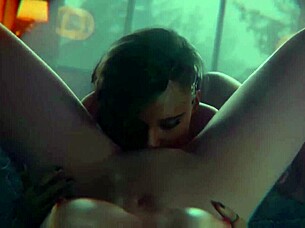 Judy Alvarez in Hot Cyberpunk Lesbian Animation