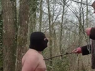 talking about the submission of my slave in the forest setting.