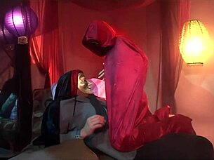 Naughty angel with small tits and piercing gets ass drilled while talking dirty in costume