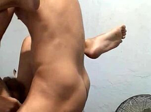 Hidden Gloryhole Blowjob On Neighbor's Big Dick Outdoors